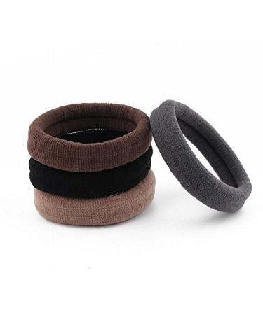24PCS Soft Thick Seamless High Elastic Cotton Hairbands - Stretch Ponytail Holders & Accessories for All Hair Types - Buy Online on GoSupps.com