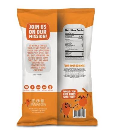 Spudsy Sweet Potato Fries | Vegan, Gluten-Free Snacks | Plant-Based, Allergen-Free, Non-GMO, Kosher | Superfood 2 Pack - 4 oz Bags (Cheese Fry / Sea Salt Fry) - Buy Online on GoSupps.com
