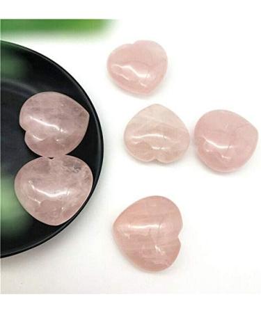 Natural Crystal Rough 1PC Natural Pink Rose Quartz Heart Shaped Crystal Polished Stones Decor Gift Natural Stones and Minerals - Buy Online on GoSupps.com