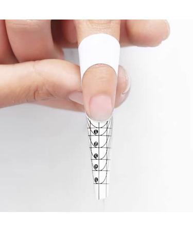 100PC Nail Extension Forms - Oval Acrylic UV Manicure Stickers & Glue Tool | International Shipping - Buy Online on GoSupps.com
