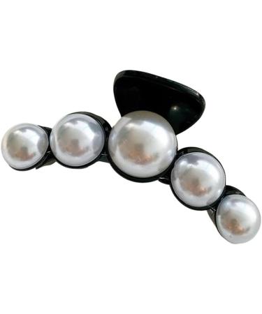 New 2025 Big Pearl Hair Claw For Women Ladies Makeup Hair Barrettes Hair Accessories Korean Cross Crab Fashion New For Fashion Headwear Jewelry Fashion Accessories Creative Gift - Buy Online on GoSupps.com