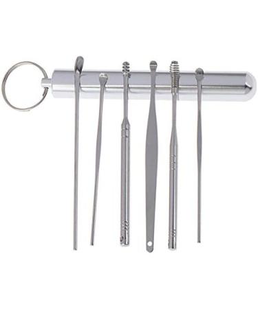 LUKEO 6 Pcs Stainless Steel Spiral Ear Pick Spoon Set - Ear Wax Removal Cleaner & Beauty Tool Kit - Buy Online on GoSupps.com