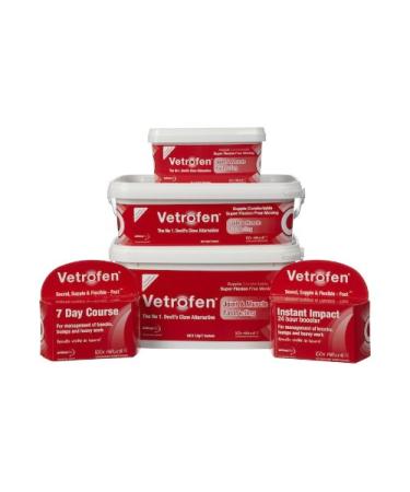 Vetrofen 100% Natural - For Mobility In Joints, Muscles, Ligaments & Tendons - Helps Horses Of All Ages Stay Healthy (Packs: 24hr, 7day, 21, 90 or 180 Sachets)