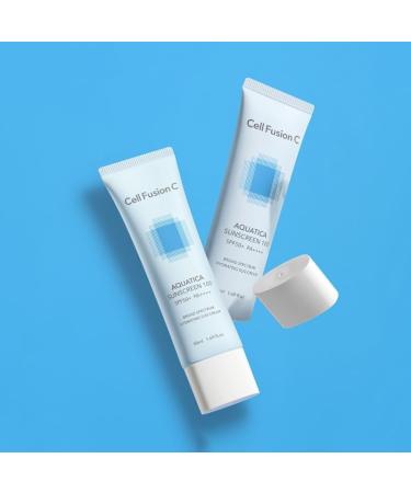  Cell Fusion C Aquatica Sunscreen 100 (Aquatica 100 sun cream) SPF50+ PA++++ 45ml - Buy Online on GoSupps.com