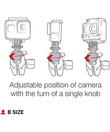 RAM Mounts RAP-B-202U-GOP1 Action Camera Universal Ball Adapter - B Size 1 Ball - Buy Online on GoSupps.com