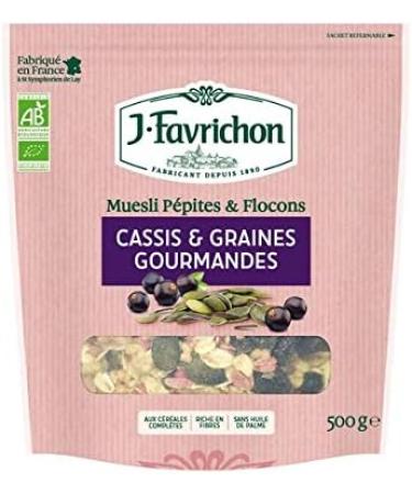 FAVRICHON Muesli Blackcurrant & Gourmet Seeds 500G Organic - - Buy Online on GoSupps.com