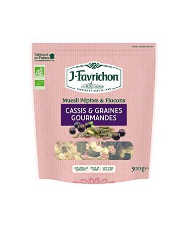 FAVRICHON Muesli Blackcurrant & Gourmet Seeds 500G Organic -