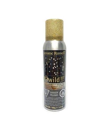 B-wild Hair and Body Glitter Spray Gold+silver 3.5 Oz1 Can
