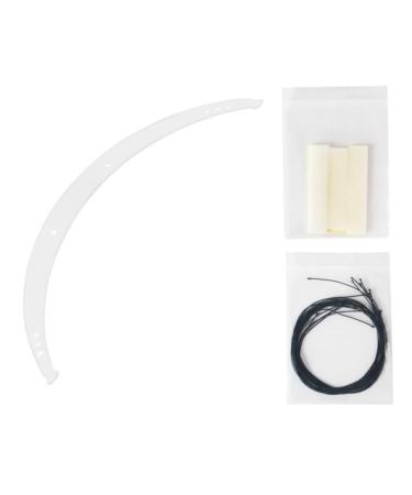 Angoily 1 Set nose bridge ruler Measuring ruler level ruler auxiliary tool eyebrow ruler sticker balance Acrylic brow mapping ruler draw a line eyebrow trimming positioning ruler tool 23x8cm As Shown