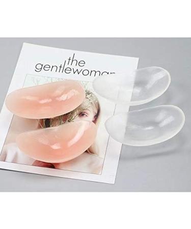 3 Pairs Soft Reusable Silicone Shoulder Push-Up Pads - Breathable Anti-Slip Enhancer for Women & Girls - Transparent & Skin Options - Buy Online on GoSupps.com