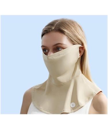 NAERTFD Sun Protection Mask | Breathable Full Face Veil for Women | Ice Silk Summer Outdoor Sports Mask - Buy Online on GoSupps.com
