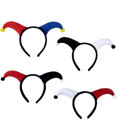 hgnxa Hairbands Festive Photo Booth Props Jester Clown Horn Headbands Party Headpiece Fun Headbands for Music Festivals Black Red - Buy Online on GoSupps.com