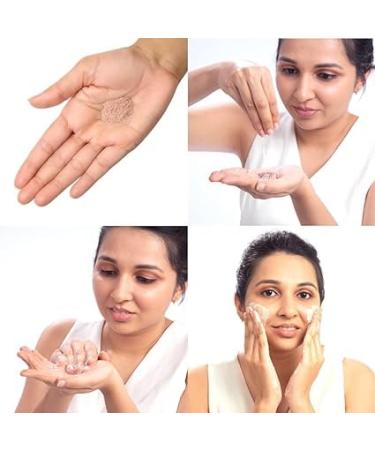Anti-Aging Sandalwood & Coconut Face Wash | 100% Natural Hydrating Powder | Reduces Wrinkles & Signs of Aging - 30g - Buy Online on GoSupps.com