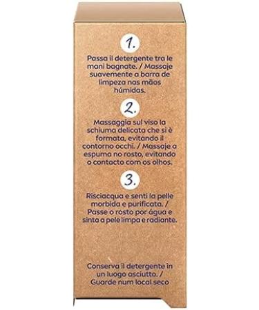 NIVEA Naturally Clean Brightening Solid Facial Cleanser 75g 99% Natural Solid Cleanser with Vitamin E and Rose Extract Natural Cleanser with Vegan Formula - Buy Online on GoSupps.com