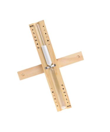 Yardwe glasses 1 piece of rotating sauna clock Sauna-sand clock 15 minutes hourglass bathroom sauna Holzuhr Hanging rotating hourglass hotel sandwatch wood sand for turning