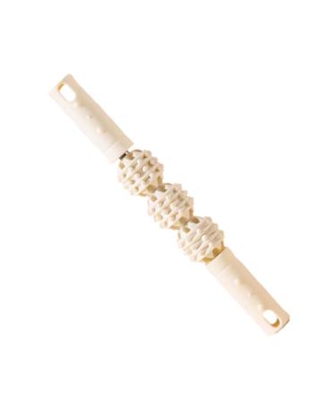 Portable roll rod stick massage scooter yoga roller The Flexirolle: portable 4-in-1 massage and yoga therapy scooter for on the go for muscle relief relaxation and improvement in flexibility White S
