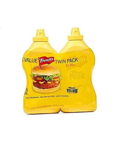 French's Classic Yellow Mustard Big Value Twin Pack - 2 Count (30 oz.) - SET OF 1