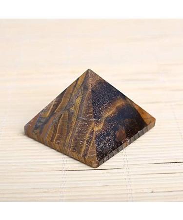 Natural Tiger Eye Quartz Crystal Pyramid Gemstone Pyramid Polished Quartz Crystals Pyramid for Home Decoration Natural Luster - Buy Online on GoSupps.com