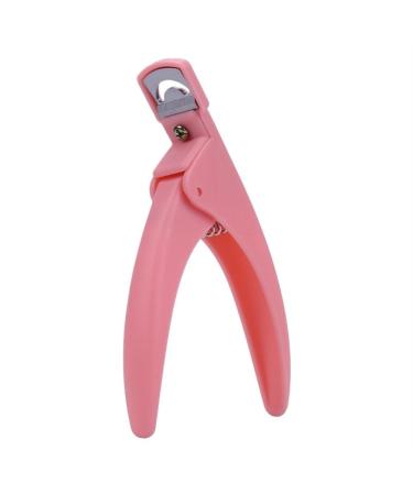 U-Shaped French False Nail Scissors Professional Stainless Steel Nail Clippers Acrylic Gel French Nail Clippers (Color : Pink)