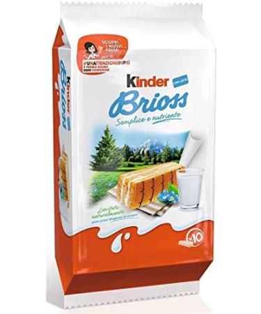  Kinder Kinder Ferrero Brioss Italian Sponge Snacks with Milk Filling 10 x 30 g Pack of 6 - Buy Online on GoSupps.com