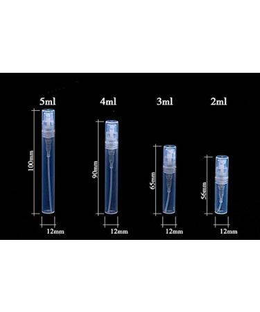 Portable Refillable Glass Makeup Spray Bottles - 6 Pack (2ml 3ml 4ml 5ml) | Empty Cosmetic Atomizers for Travel - Buy Online on GoSupps.com