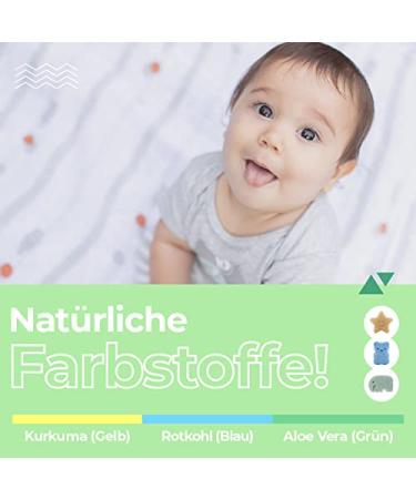 Myhomebody Konjac Bathing Sponge Set for Babies | Natural & Safe Bathing Sponges - Elephant Bear & Star (3 Pieces) - Buy Online on GoSupps.com