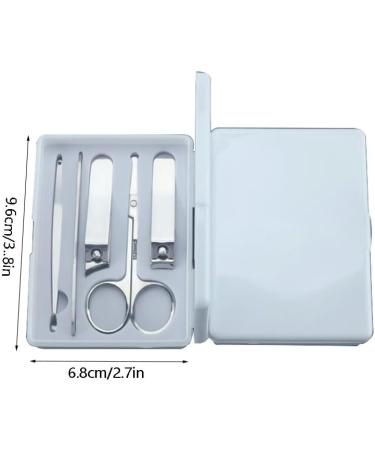 Nail Scissors Stainless Steel Nail Clippers Scissors Pedicure Tools Kit Portable Travel Grooming Kit for Men and Women Toenail Clippers (Color : White A) - Buy Online on GoSupps.com