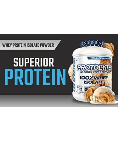 VMI Sports ProtoLyte Whey Isolate Protein Powder - Low Calorie Vanilla Peanut Butter | Weight Loss & Muscle Gain | Non-GMO Digestive Enzymes | 4.6 lbs - Buy Online on GoSupps.com
