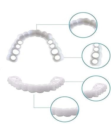 Instant Snap-On Veneers Set for Perfect Smile - 2 Upper + 2 Lower Teeth with Box - Buy Online on GoSupps.com