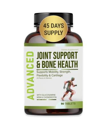 NutraPro Glucosamine Chondroitin MSM Joint Relief Supplements & Bone Health - for Knee & Joint Relief Bone Strength Joint Health Movement Flexibility Strength & Comfort.45 Days Servings