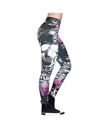 Workout Leggings for Women High Waisted, Womens Butt Lift Workout Yoga Pants Honeycomb Tummy Control Yoga Leggings B12-purple Large