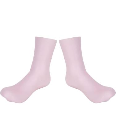 Silicone Socks Shock for Absorption Pressure Silicone Moisturizing Socks Prevent Cracking Silicone Gel Socks for Women and Men(L) - Buy Online on GoSupps.com