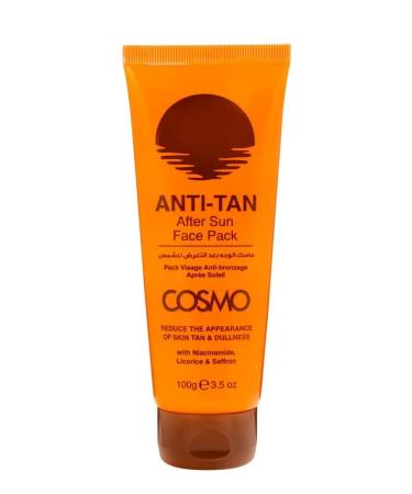 Anti Tan After Sunscreen | Face Pack 100g | 3.52 fl.oz | Reduce the Appearance of Skin Tan & Dullness | Lightweight Daily UV Protector for Acne-Prone Sensitive Skin for Men and Women