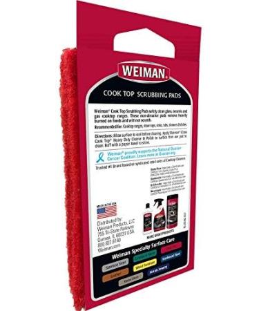 Weiman Cook Top Scrubbing Pads - 3 Reusable Pads for Smooth Top and Glass Cooktop Ranges - Buy Online on GoSupps.com
