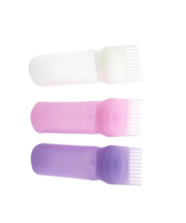 Root Comb Applicator Bottle Set - 3pcs Hair Care Dye Bottles with Graduated Scale | Scalp Essential Tool - Buy Online on GoSupps.com