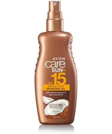 Avon Care Sun+ SPF15 Protecting Bronzing Oil Water Resistant with UVA and UVB PA++ Protection Cocunut Oil and Vitamin E - by Ultimate Things - Buy Online on GoSupps.com