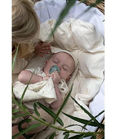 BIBS De Lux Collection Olive Pacifiers - Set of 2 | BPA-Free, Made in Denmark | Premium Baby Soothers - Size One - Buy Online on GoSupps.com