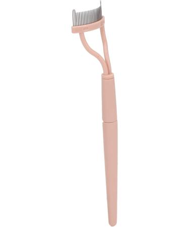 Eyelash Separator Comb Half Arc Stainless Steel Portable Folding Eyelash Separator Brush for Daily Makeup Cosmetic Use Pink - Buy Online on GoSupps.com