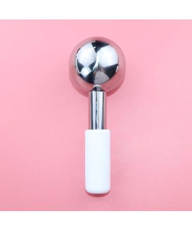 Stainless Steel Ice Wave Beauty Ball - Cold Compress Face & Eye Massage - Crystal Energy Silver (1 Pc) - Buy Online on GoSupps.com