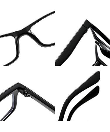 Suertree Square Reading Glasses 1.5 Presbyopic Reader Black 9801 - Spring Hinge Computer Glasses for Men and Women - Buy Online on GoSupps.com