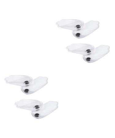 NOLITOY 4 Pairs Shoe Insole O/x Leg Correction Insoles Shoe Filler Plantar Insoles Orthopedic Insoles Shoe Pads Practical Insoles Orthotic Insoles Silicone Gel Flat Heel Magnet