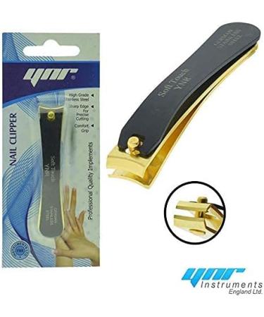 YNR Professional German Black & Gold Toe Nail Cutter Clipper Nippers Chiropody Heavy Duty Thick Nails - Buy Online on GoSupps.com