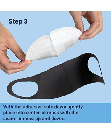 Flents Protechs Disposable Mask Liners - Non-Woven Extra Protection 50 Pack - White - Buy Online on GoSupps.com
