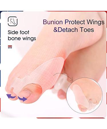 Bunion Relief for Kids - Gel Toe Separators with Loops for Overlapping Toes & Bunion Corrector Pads - Buy Online on GoSupps.com
