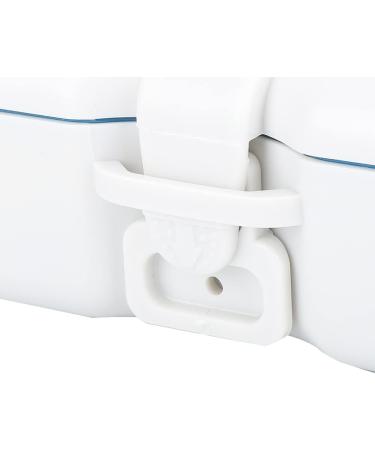 Ververt Touch Denture Box with Mirror - Durable Storage Case for False Teeth 4.7 x 3.5 Inches White & Clear - Ideal Denture Storage Solution - Buy Online on GoSupps.com
