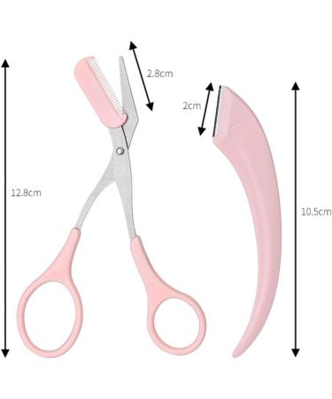 Crescent Moon Eyebrow Trimmer Set - 3-in-1 Makeup Accessories for Perfect Eyebrow Shaping Portable Trimmer & Dead Skin Scissors - Buy Online on GoSupps.com