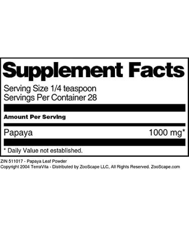 Papaya Leaf Powder (1 oz ZIN: 511017) - 3 Pack - Buy Online on GoSupps.com