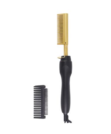 Heat Hot Ceramic Electric Hair Straightener & Curler Comb for Natural Hair & Beards - International Shipping - Buy Online on GoSupps.com