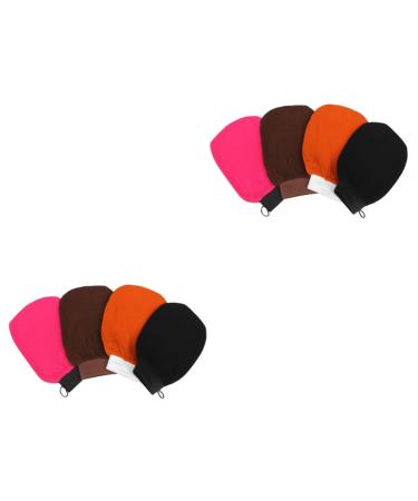 Housoutil 8 Pcs Body Wash Gloves Bath Gloves for Shower Womens Glives Loofah Glove Bath Mitt Spray Tan Removal Gloves Body for Women Spa Exfoliating Body Scrub Glove Korean Massage Bath Ball mediumx2pcs As Shownx2pcs