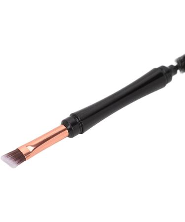 Eyebrow Brush Ergonomic Handle for Comfortable Eyebrow Brush Professional Spiral Angled Double Ended Makeup Tool Portable for Beginners - Buy Online on GoSupps.com